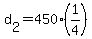 +d%5B2%5D+=+450%2A%281%2F4%29+