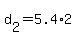 +d%5B2%5D+=+5.4%2A2+
