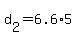+d%5B2%5D+=+6.6%2A5+