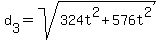 +d%5B3%5D+=+sqrt%28+324t%5E2+%2B+576t%5E2+%29+