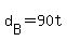 +d%5BB%5D+=+90t