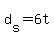 +d%5Bs%5D+=+6t++