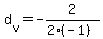 +d%5Bv%5D+=+-2%2F%282%2A%28-1%29%29+
