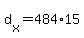 +d%5Bx%5D+=+484%2A15+