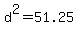 +d%5E2+=+51.25+