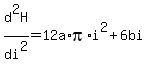 +d%5E2H%2Fdi%5E2+=12a%2Api%2Ai%5E2%2B6bi