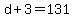 \"+d+%2B+3+=+131+\"