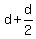 +d+%2B+d%2F2