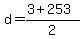 \"+d+=+%28+3+%2B+253%29+%2F+2+\"