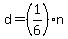 +d+=+%281%2F6%29%2An+