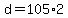 +d+=+105%2A2+