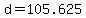+d+=+105.625+