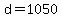 +d+=+1050+