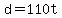 +d+=+110t+