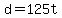 +d+=+125t+