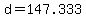 +d+=+147.333+