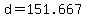 +d+=+151.667+