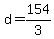 +d+=+154%2F3+
