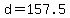 +d+=+157.5+