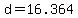 +d+=+16.364+