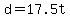 +d+=+17.5t+