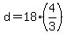+d+=+18%2A%284%2F3%29+