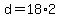+d+=+18%2A2+