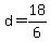 +d+=+18%2F6+