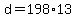 +d+=+198%2A13+