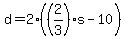 +d+=+2%2A%28+%282%2F3%29%2As+-+10+%29+