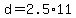 +d+=+2.5%2A11+
