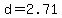 +d+=+2.71+