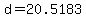 +d+=+20.5183+