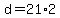 +d+=+21%2A2+