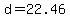 +d+=+22.46+