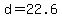 +d+=+22.6+