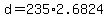 +d+=+235%2A2.6824+