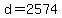 +d+=+2574+