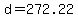 +d+=+272.22+
