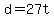 +d+=+27t+