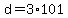 +d+=+3%2A101+
