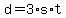+d+=+3%2As%2At+