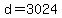 +d+=+3024+