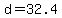 +d+=+32.4+