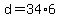 +d+=+34%2A6+