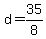 +d+=+35%2F8+