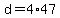 +d+=+4%2A47+