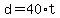 +d+=+40%2At+