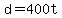 +d+=+400t+