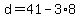 +d+=+41+-+3%2A8+